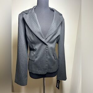 Milano Charcoal Pinstripe Blazer